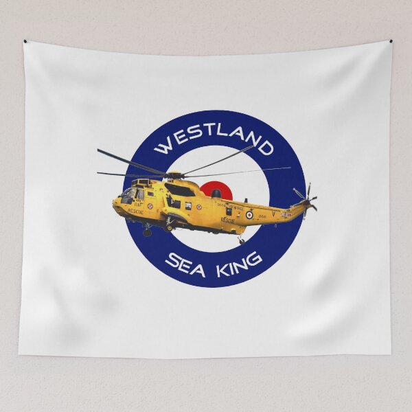 Item preview, Westland Sea King Search and rescue helicopter in RAF roundel designed and sold by ajtechdesigns.