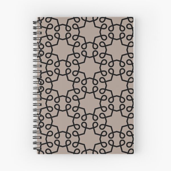 Artikelvorschau, Light Brown and Black Swirl Shape Tile Pattern Pairs HGTV Emerging Taupe HGSW3035 2022 Color - Colour Trends - Shade - Hue entworfen und verkauft von ColorOfTheYears.