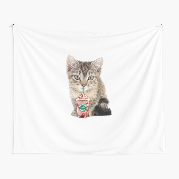 Cat milkshake by Alice Monber Tapestry