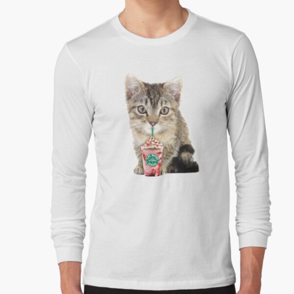Cat milkshake by Alice Monber Long Sleeve T-Shirt