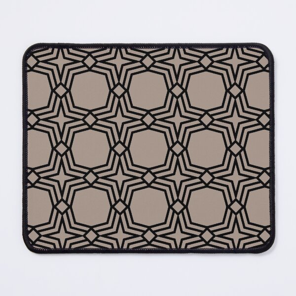 Item preview, Light Brown and Black Geometric Shape Tile Pattern Pairs HGTV Emerging Taupe HGSW3035 2022 Color - Colour Trends - Shade - Hue designed and sold by ColorOfTheYears.