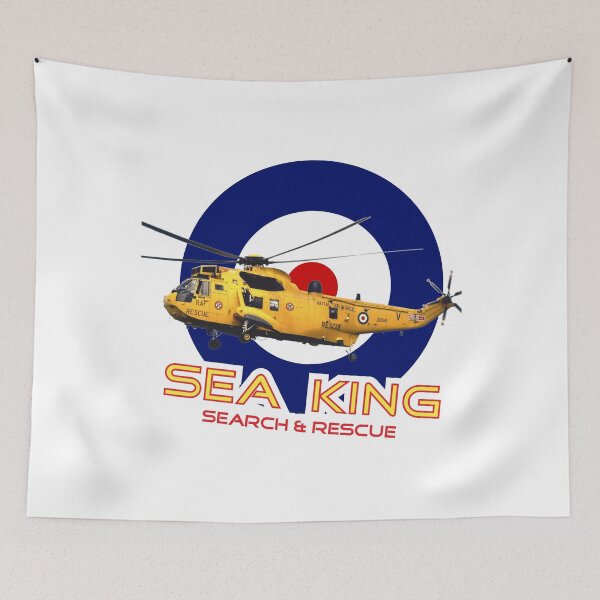 Item preview, Westland Sea King Search and rescue helicopter in RAF roundel designed and sold by ajtechdesigns.