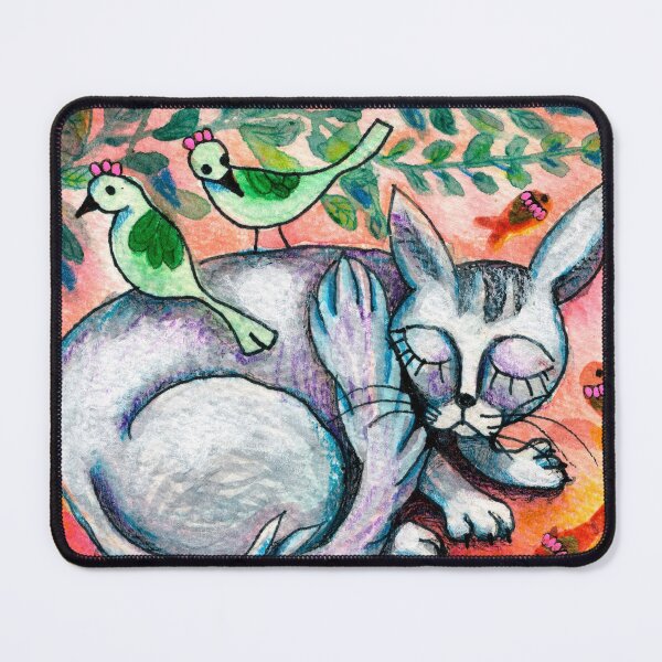 Sleepy Cat Mouse Pad