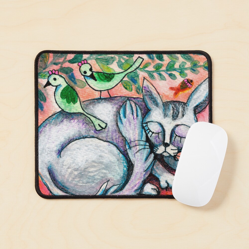 Sleepy Cat Mouse Pad