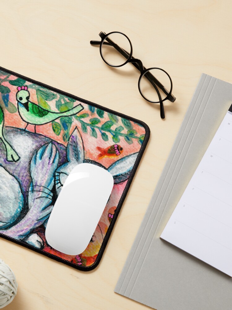 Alternate view of Sleepy Cat Mouse Pad