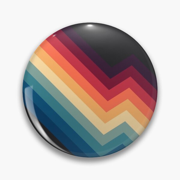 Item preview, Retro Abstract Geometric 70s Vintage Color Striped Pattern designed and sold by ind3finite.