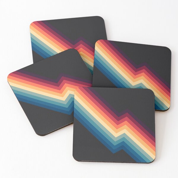 Item preview, Retro Abstract Geometric 70s Vintage Color Striped Pattern designed and sold by ind3finite.