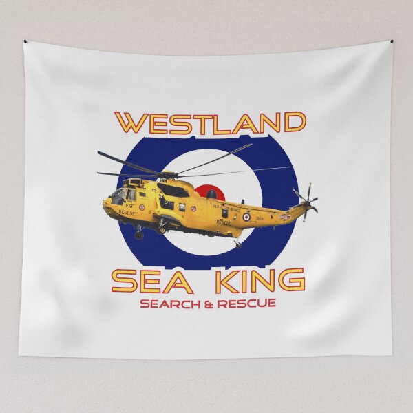 Item preview, Westland Sea King Search and rescue helicopter in RAF roundel designed and sold by ajtechdesigns.