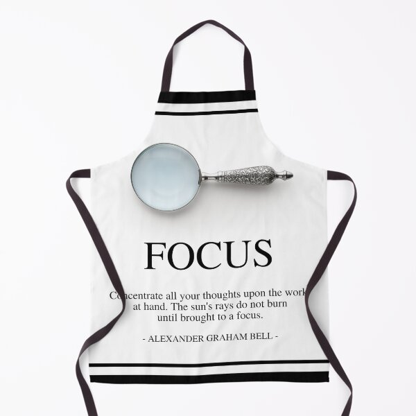 Item preview, FOCUS - Alexander Graham Bell motivational quote - Concentrate all your thoughts upon the work at hand designed and sold by Art4Motivation.