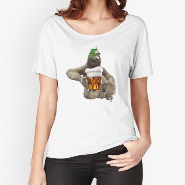 Sloth Octoberfest by Alice Monber Relaxed Fit T-Shirt