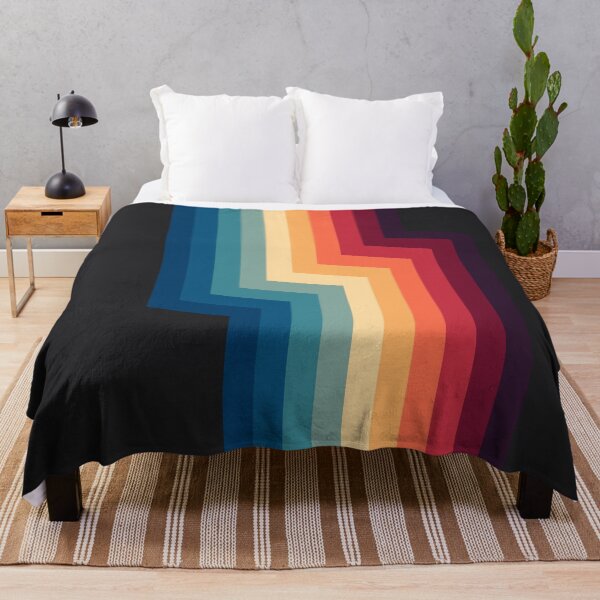 Item preview, Retro Abstract Geometric 70s Vintage Color Striped Pattern designed and sold by ind3finite.