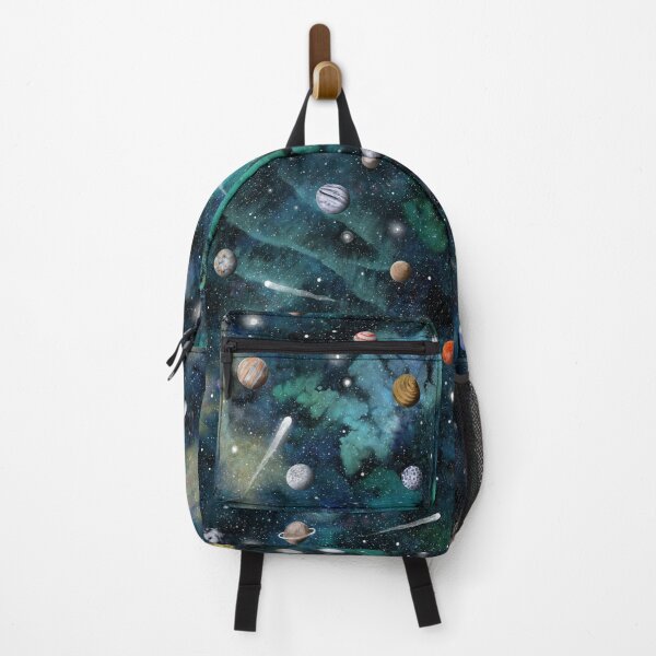 Item preview, Space, planets and comets painted in watercolor designed and sold by Rebecca Reck Art.