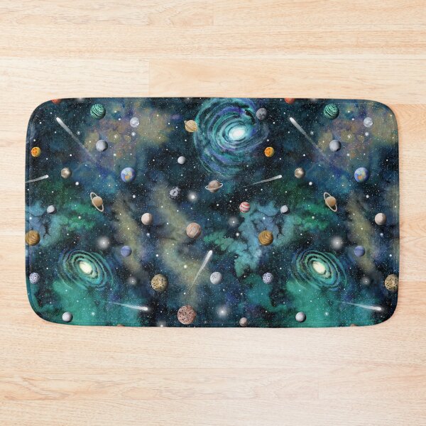Item preview, Space, planets and comets painted in watercolor designed and sold by Rebecca Reck Art.