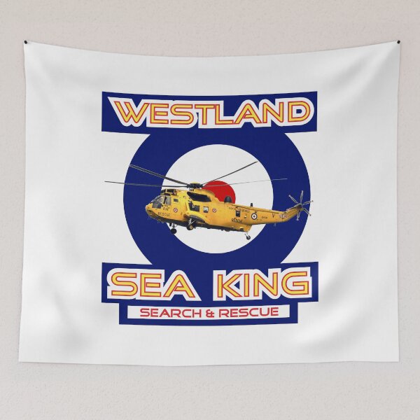 Item preview, Westland Sea King Search and rescue helicopter in RAF roundel designed and sold by ajtechdesigns.
