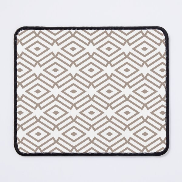 Item preview, Light Brown and White Ornamental Shape Pattern 7 Pairs HGTV Emerging Taupe HGSW3035 2022 Color - Colour Trends - Shade - Hue designed and sold by ColorOfTheYears.