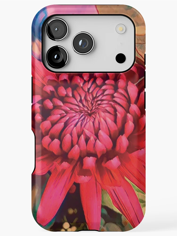 Thumbnail 1 of 4, iPhone Case, Waratah Wonder designed and sold by RandaRubyRed.