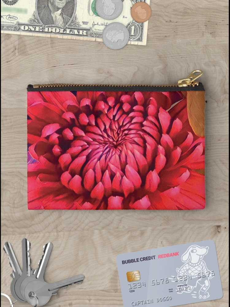 Thumbnail 3 of 4, Zipper Pouch, Waratah Wonder designed and sold by RandaRubyRed.