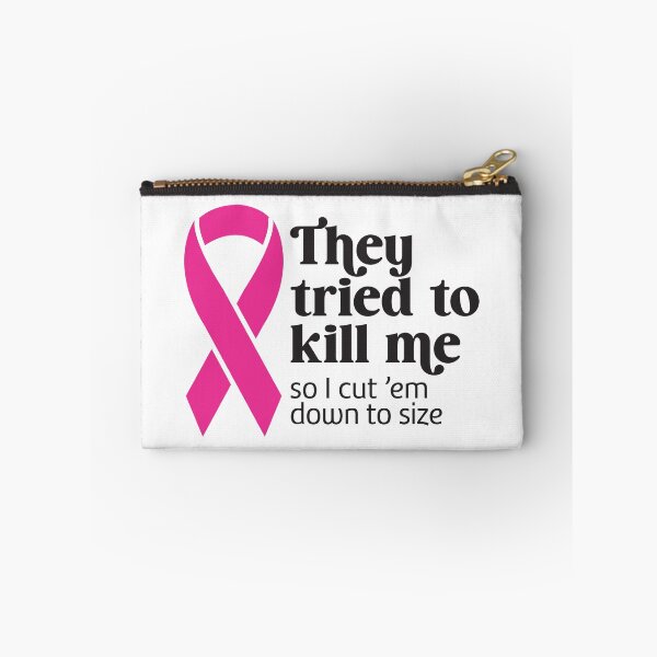 Item preview, They Tried to Kill Me - Reconstruction Pink Ribbon designed and sold by SassMonkey.