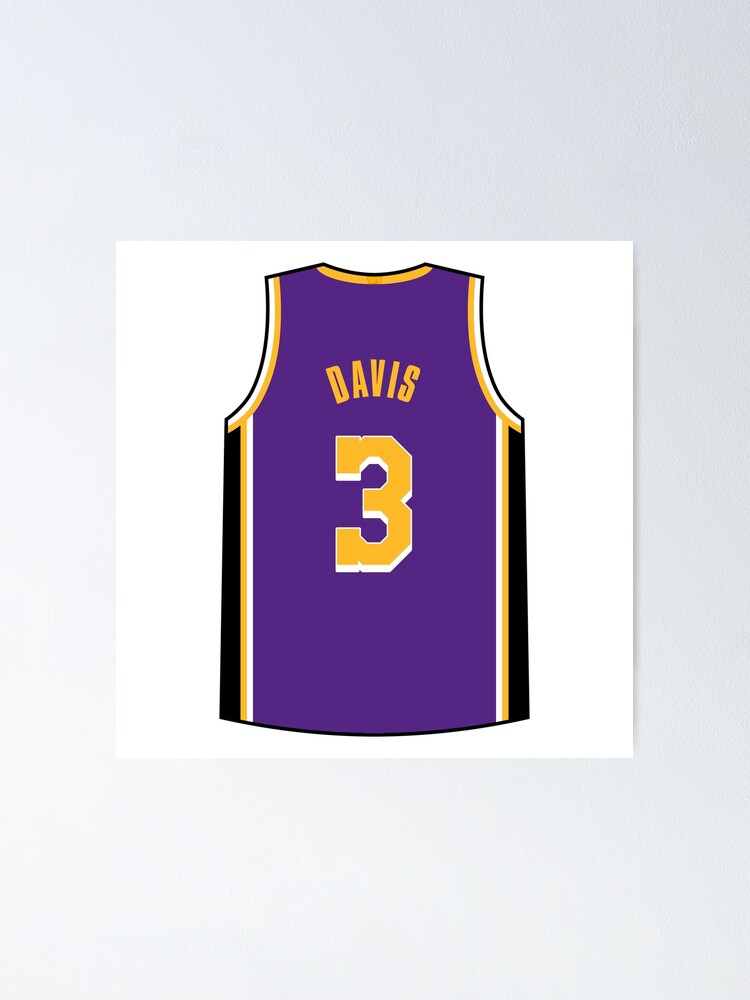 Anthony Davis Jersey Sticker for Sale by designsheaven