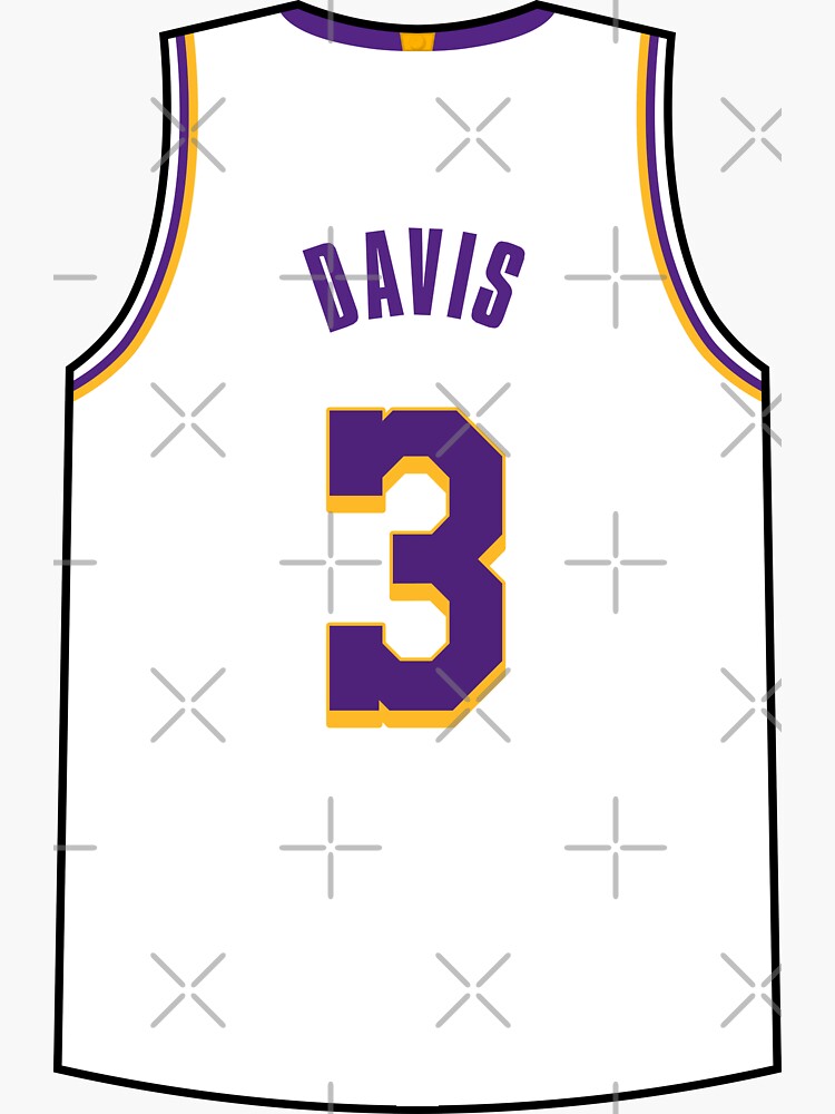 Anthony Davis Jersey Sticker for Sale by designsheaven