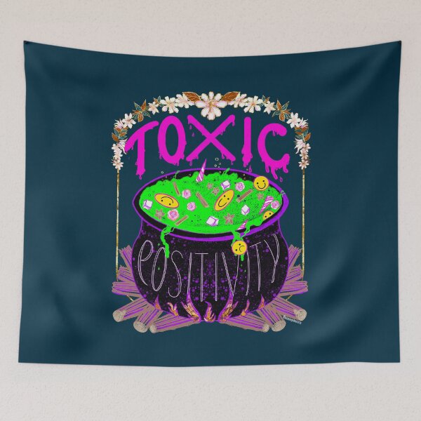 Item preview, Toxic Positivity Witches Cauldron Quote designed and sold by Melanie-Palmer.