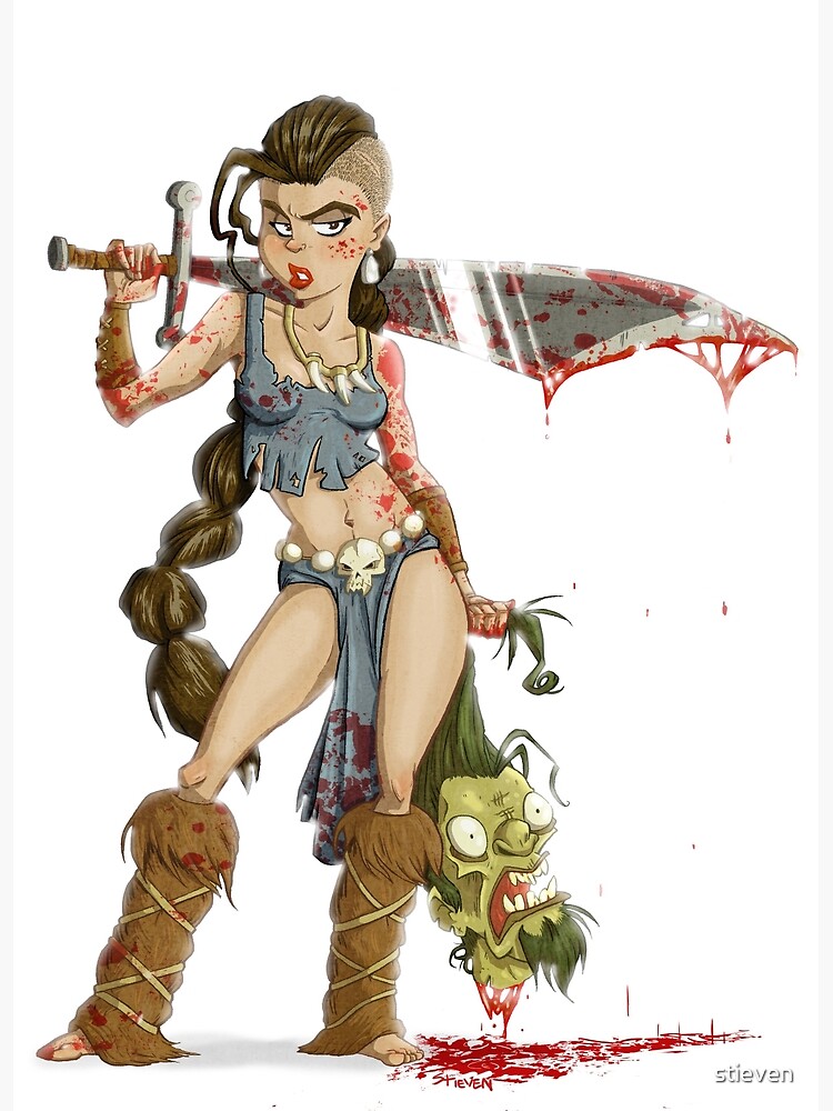 Barbarian Girl by stieven