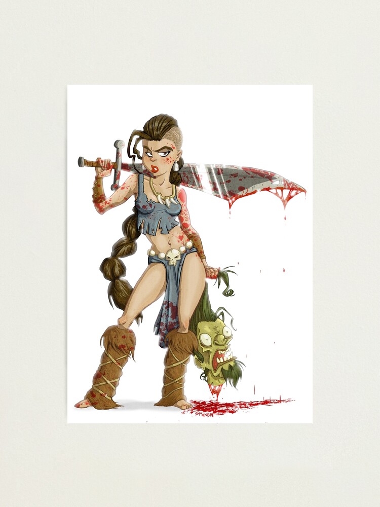 Alternate view of Barbarian Girl Photographic Print