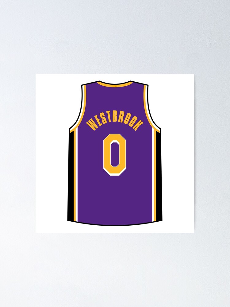 Russell Westbrook Jersey Sticker for Sale by designsheaven