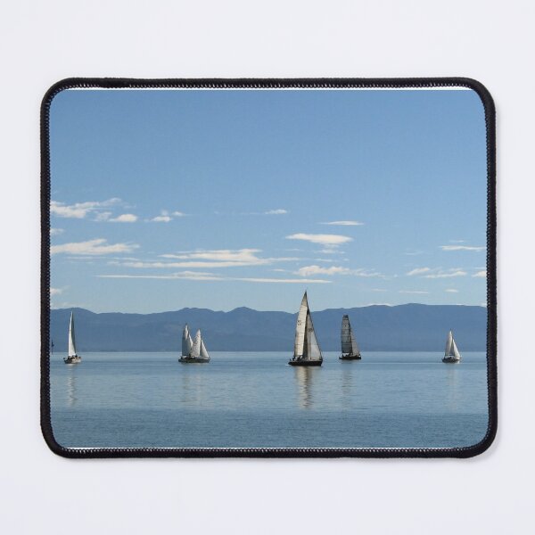 Item preview, Sailboats in blue designed and sold by Jola Martysz.