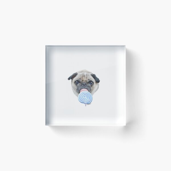 Dog Lollipop by Alice Monber Acrylic Block
