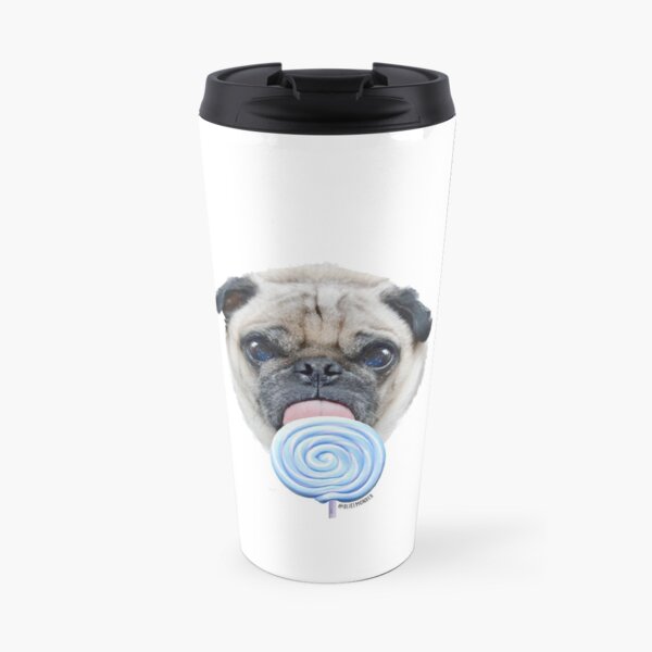 Dog Lollipop by Alice Monber Travel Coffee Mug