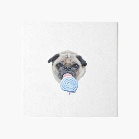 Dog Lollipop by Alice Monber Art Board Print