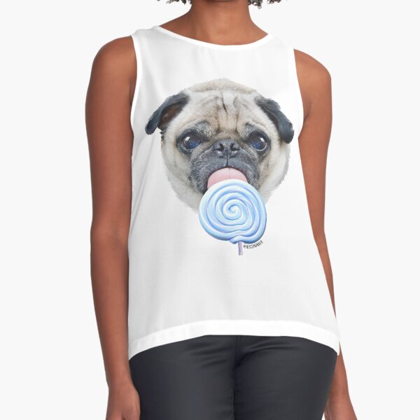 Dog Lollipop by Alice Monber Sleeveless Top