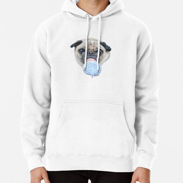 Dog Lollipop by Alice Monber Pullover Hoodie