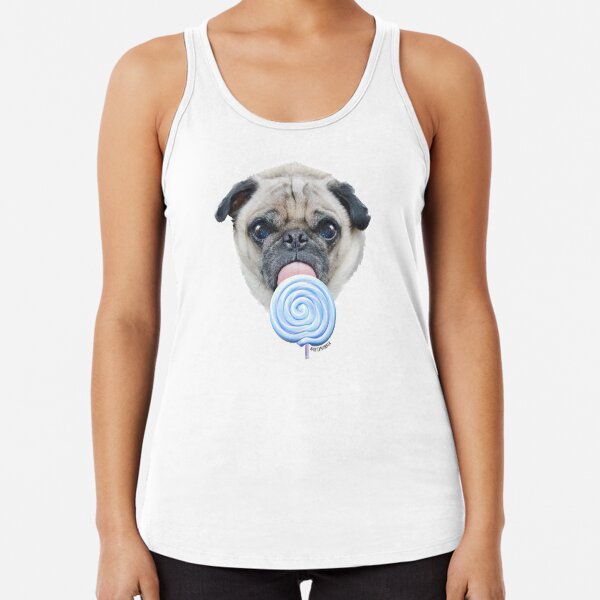 Dog Lollipop by Alice Monber Racerback Tank Top