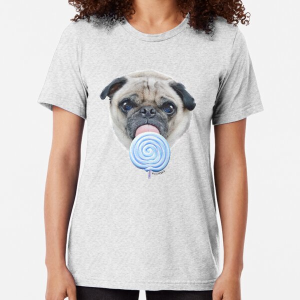Dog Lollipop by Alice Monber Tri-blend T-Shirt