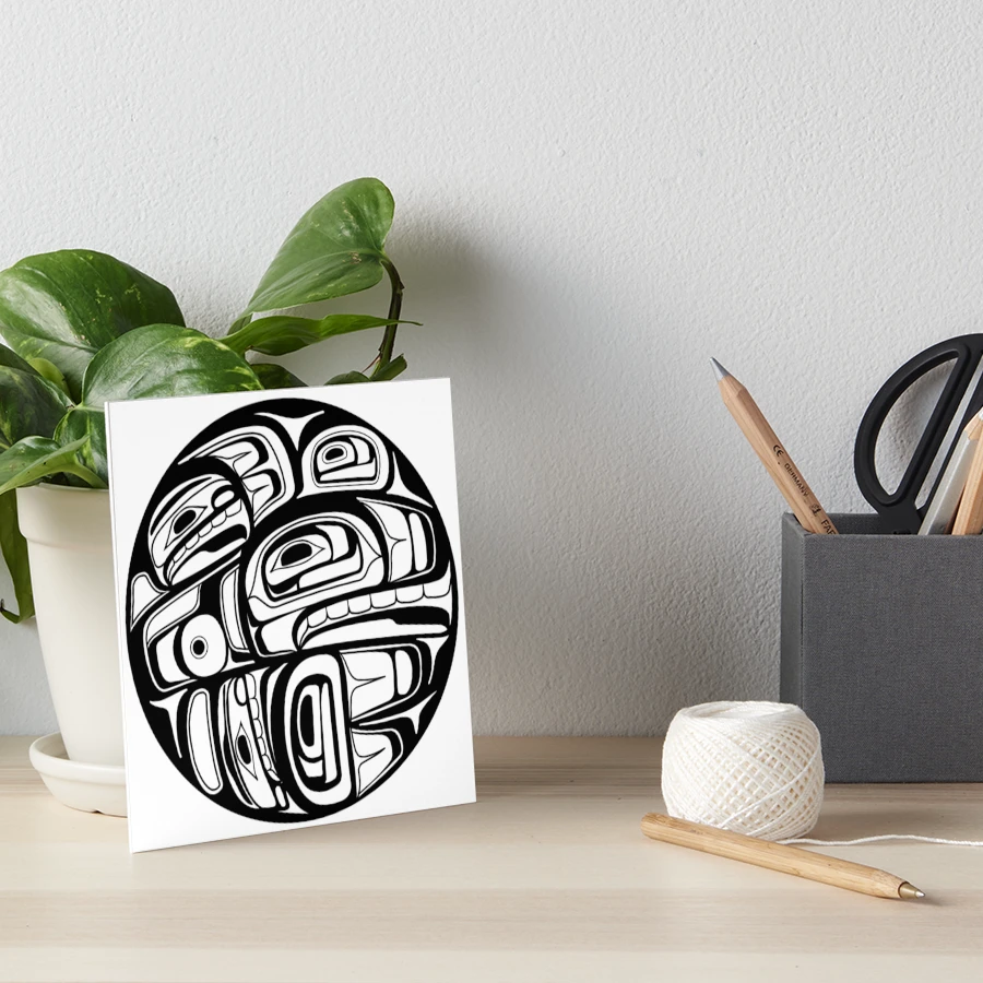 Orca Circle formline pendant native american salish blackfish