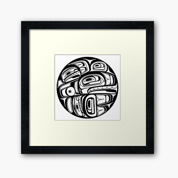 Item preview, Orca Circle formline pendant native american salish blackfish designed and sold by cascadiadesigns.