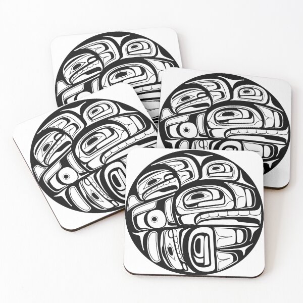 Item preview, Orca Circle formline pendant native american salish blackfish designed and sold by cascadiadesigns.