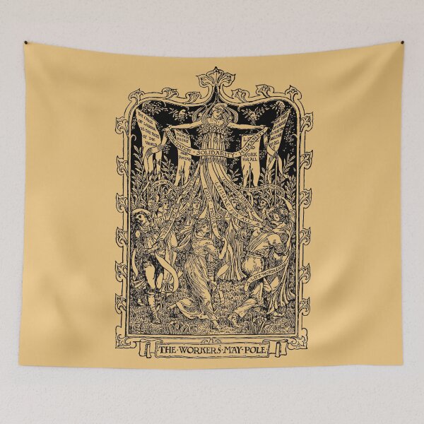 Item preview, Workers' Maypole - Walter Crane, May Day, Socialist, Labor, Anti Capitalist designed and sold by SpaceDogLaika.