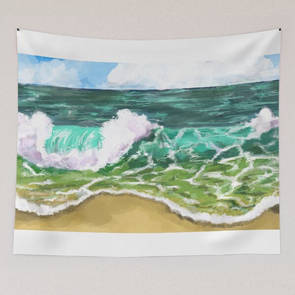 Item preview, crashing ocean waves designed and sold by AliCaliDesigns.