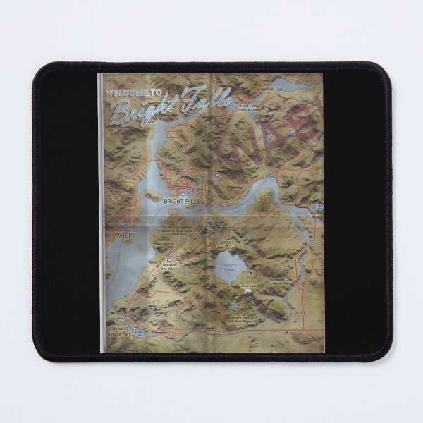 Item preview, Alan Wake Map (Bright Falls) Graphic  designed and sold by hpgamer.