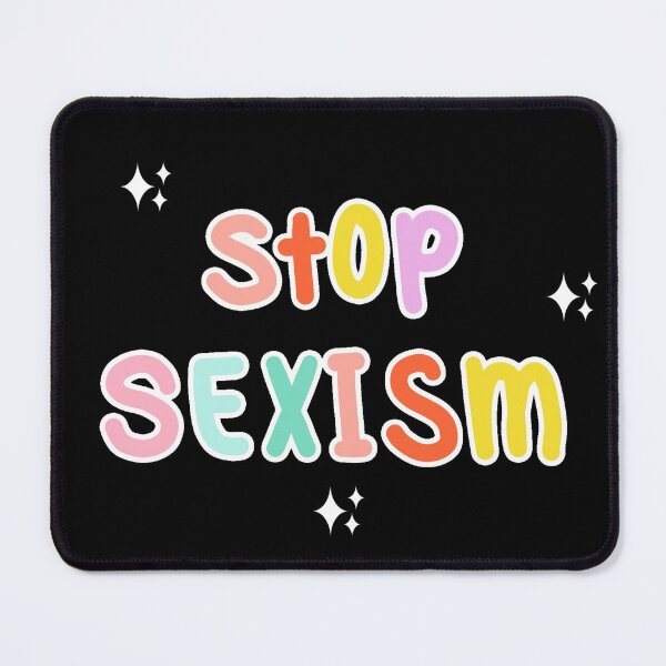 Item preview, “stop sexism” rainbow sparkles designed and sold by H-H-M.