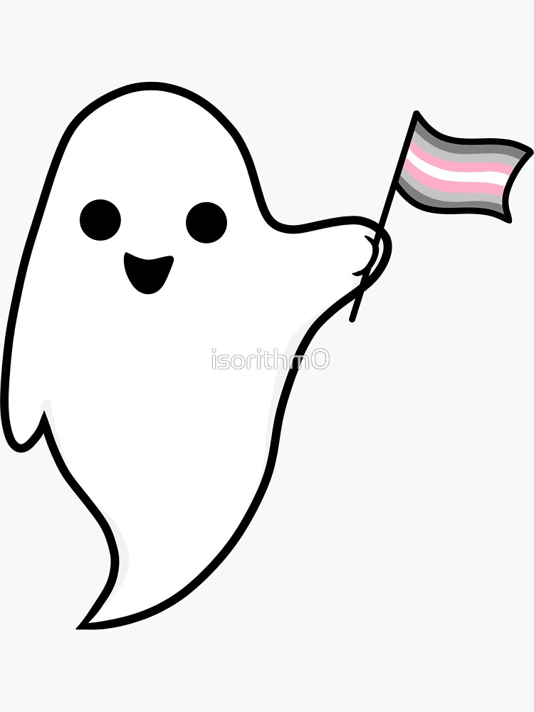 Demigirl Pride Ghost Sticker For Sale By Isorithm0 Redbubble 9762