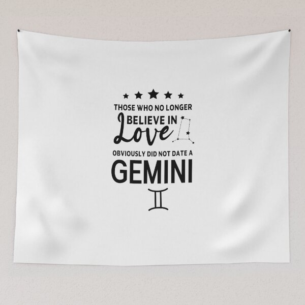 Item preview, gold Gemini Zodiac Sign gift omniscience Those Who No Longer Believe In Love Did Not Date A Gemini Birthday Gift, funny sarcastic saying offended Horoscope Meme for Best Friend bf gf designed and sold by joygift369.