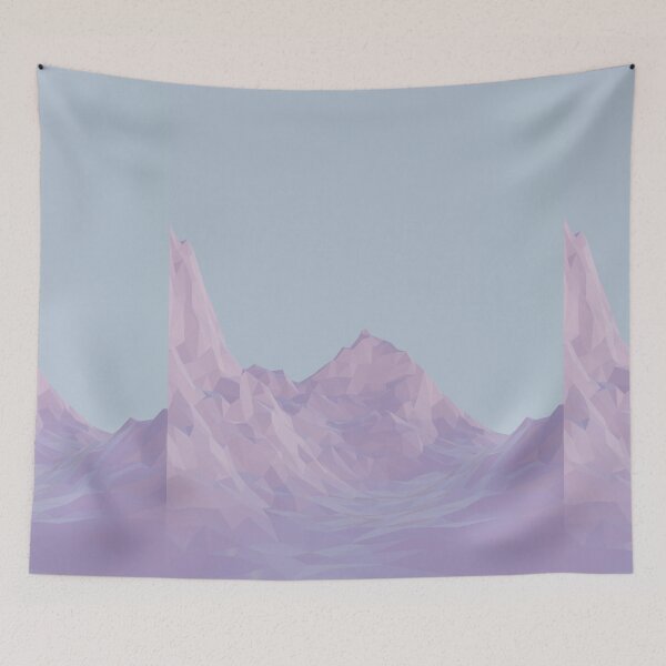 Item preview, Geometric Mountains Line Art Sun Moon designed and sold by Water Flick.