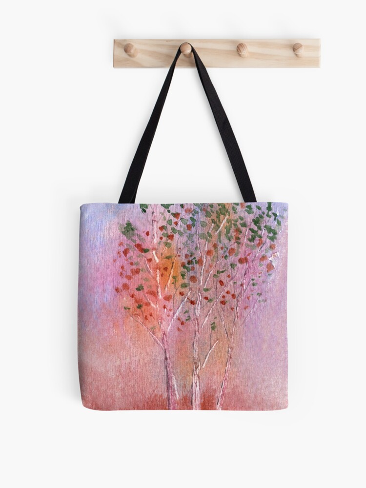 Bolsa de tela «Otoño álamos acuarela» de ConniSchaf | Redbubble