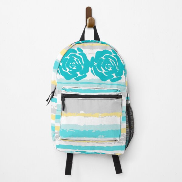 Item preview, beautiful yellow and gray turquoise flower pattern designed and sold by bohemedesign.