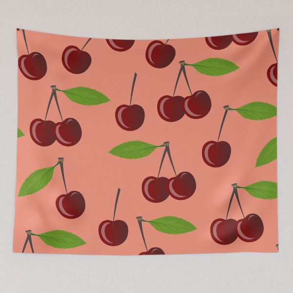 Item preview, Yummy Fruit Cherry Bomb Pattern Pink designed and sold by NamColors.