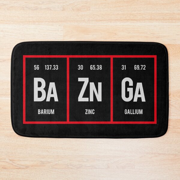 Baznga - Periodic Table of Elements Bath Mat
